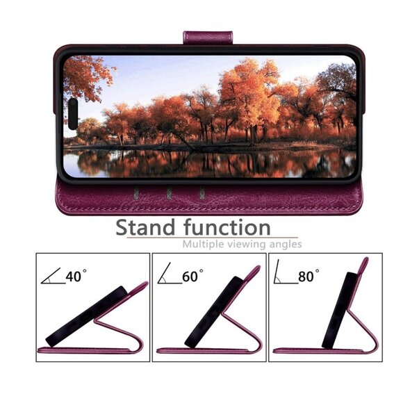 Phone Case for iPhone 15 Pro Max Wine Red - Picture 7 of 7